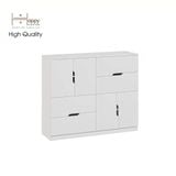  HAPPY FURNITURE , Tủ lưu trữ 4 cửa mở 4 ngăn kéo - DASH , THK_057 , 120x35x100cm 