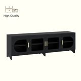  HAPPY FURNITURE , Kệ TV 4 cửa kính - CHEVY, KTV_079 , 180cm x 40cm x 56cm DxRxC 