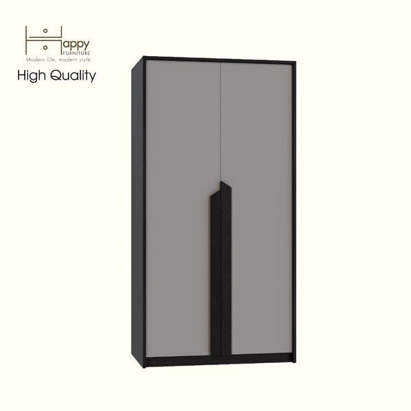  HAPPY FURNITURE , Tủ quần áo 2 cánh mở - PONIX , TCM_113 , 90cm x 54cm x 176cm 
