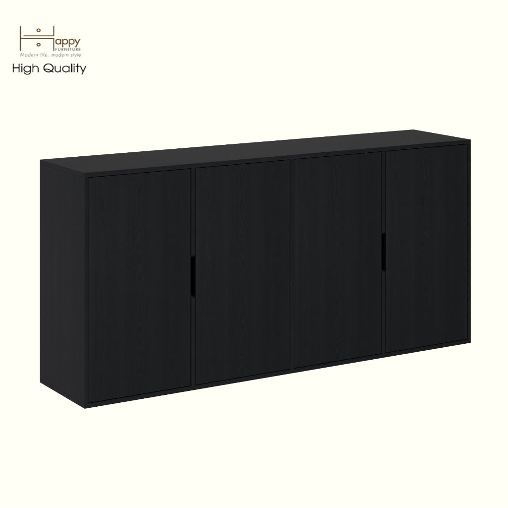  HAPPY FURNITURE ,Tủ lưu trữ 4 cửa mở - LAYLA , TCM_273 , 180cm x 40cm x 86cm DxRxC 