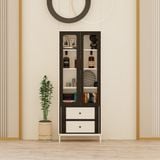  HAPPY FURNITURE , Tủ lưu trữ 2 cửa mở chân sắt - TAKO , TCM_142 , 70cm x 30cm x 180cm 