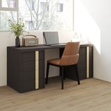  HAPPY FURNITURE , Bàn làm việc 8 ngăn kéo - SPACE, BAN_145 , 180cm x 59cm x 75cm DxRxC 