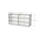  HAPPY FURNITURE , Tủ đựng đồ 6 ngăn kéo - VIGGO , THK_162 , 160cm x 45cm x 78cm 