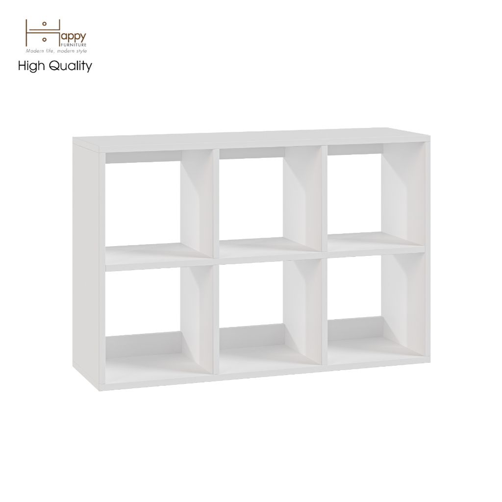  HAPPY FURNITURE , Kệ sách 2x3 - ZANE , KSA_037 , 90cm x 28cm x 60cm 