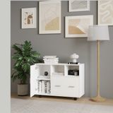  HAPPY FURNITURE , Tủ đựng hồ sơ 2 cửa mở - COMFEE , THK_019 , 100cm x 40cm x 66cm 