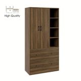  HAPPY FURNITURE , Tủ quần áo đa năng kết hợp kệ - SALY , TCM_008 , 90cm x 40cm x 180cm 