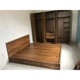  HAPPY FURNITURE  ,  Giường ngủ  2 hộc tủ kéo - LOUIS , GNG_052 GNG_053 GNG_054 GNG_055 , 207x25cm , dài x cao 