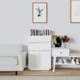  HAPPY FURNITURE , Tủ đựng đồ 2 ngăn kéo 2 cửa mở -VIGGO , THK_163 , 52cm x 32cm x 82cm 