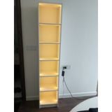  HAPPY FURNITURE , kệ sách 6 tầng size nhỏ tích hợp đèn LED - CATY , KSA_009_LED , 40cm x 28cm x 202cm 