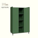  HAPPY FURNITURE , Tủ quần áo 2 cánh mở chân sắt - LAVIA , TCM_171 , 119cm x 59cm x 180cm 
