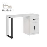  HAPPY FURNITURE , Bàn trang điểm chân sắt - DASH , BAN_029 , 120cm x 45cm x75cm 