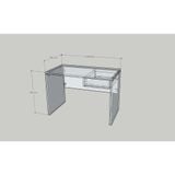  HAPPY FURNITURE , HEINEE - Bàn trang điểm 1 ngăn kéo, BAN_128 , 110cm x 59cm x 75cm DxRxC, sản phẩm phổ thông 