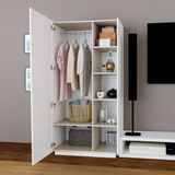  HAPPY FURNITURE , Tủ quần áo 1 cửa mở - VIGGO, TCM_175 , 90cm x 59cm x 180cm 