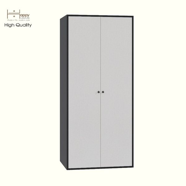  HAPPY FURNITURE , Tủ quần áo 2 cửa mở - LIVIK, TCM_235 , 80cm x 59cm x 180cm DxRxC 