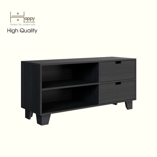  HAPPY FURNITURE , ALVA - Kệ TV 2 ngăn kéo 2 cửa lùa, KTV_066 , 120cm x 40cm x 56cm DxRxC 