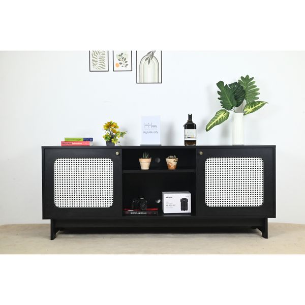  HAPPY FURNITURE , Kệ TV 2 cửa mở - MEYDAN , KTV_014 , 160cm x 42cm x 65cm 