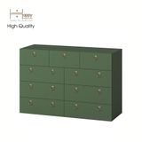  HAPPY FURNITURE , Tủ đựng đồ 9 ngăn kéo - WESLEY , THK_045 , 120cm x 45cm x 80cm 