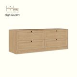  HAPPY FURNITURE , MATTA - Tủ lưu trữ 4 ngăn kéo, THK_224 , 160cm x 45cm x 56cm DxRxC 