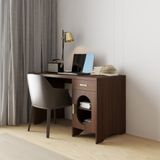  HAPPY FURNITURE , Bàn làm việc 1 ngăn kéo 1 cửa kính - CHEVY, BAN_137 , 120cm x 59cm x 75cm DxRxC 