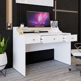  HAPPY FURNITURE , Bàn làm việc 3 ngăn kéo - NERIS , BAN_075 , 120cm x 59cm x 90cm 