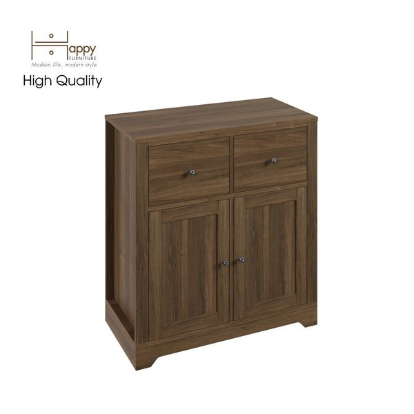  HAPPY FURNITURE ,  Tủ kết hợp kệ đựng đồ 2 cửa mở - CANA , TCM_004 , 80cm x 40cm x 87cm 
