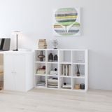  HAPPY FURNITURE , COMBO 2 kệ sách 6 ngăn - CHANN, KSA_103 , 108cm x 28cm x 80cm DxRxC 