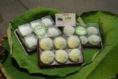 Bánh Mochi Vỏ Cốm - Nhân Đậu Xanh