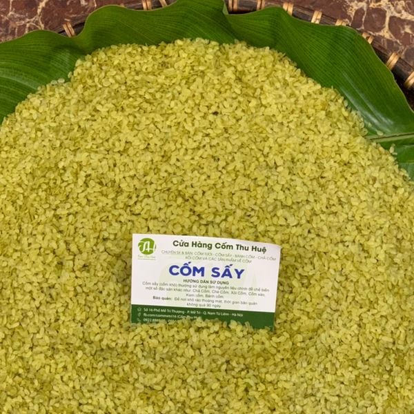 Cốm sấy khô làm quà