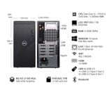 Máy tính để bàn đồng bộ Dell Inspiron 3030 Tower (Core i7-14700 | 16Gb DDR5 5600MHZ | 512GB SSD | Wifi 6 _ BT 5.2 | 180w |Windows 11 Home) _ T6FDR2
