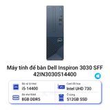 Máy tính để bàn đồng bộ Dell Inspiron 3030 SFF (Core i5- 14400 | 8GB DDR5 4400MHZ | 512GB SSD | Wifi 6 _ BT 5.2 | 180w |Windows 11 Home | 2yrs) _42IN3030S14400