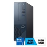 Máy tính để bàn Dell  Inspiron Small Desktop 3030S Intel Core i3-14100 3.5GHz/ 8GB DDR5/ 512GB SSD/ Mouse MS116/ Keyboard KB216/ No Optical/ WiFi 6, Bluetooth/ Windows 11 Home/ 2Y Premium - 42IN3030S14100
