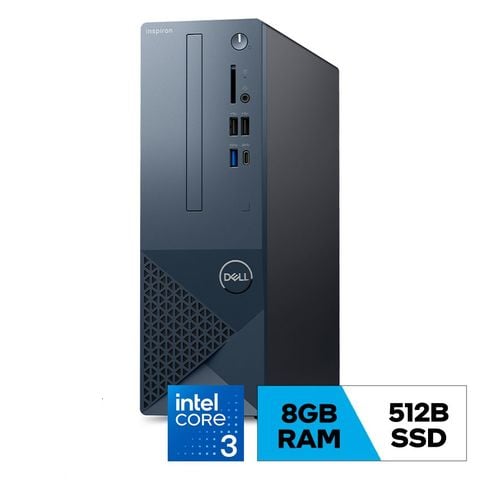 Máy tính để bàn Dell  Inspiron Small Desktop 3030S Intel Core i3-14100 3.5GHz/ 8GB DDR5/ 512GB SSD/ Mouse MS116/ Keyboard KB216/ No Optical/ WiFi 6, Bluetooth/ Windows 11 Home/ 2Y Premium - 42IN3030S14100