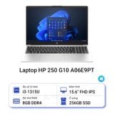Laptop HP 250 G10 A06E9PT (i3 1315U/ Ram 8GB/ SSD 256GB/ Windows 11/ Bạc)