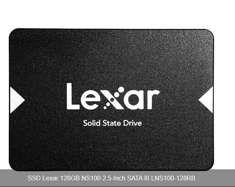 Ổ cứng SSD Lexar NS100 128GB Sata3 2.5 inch (Đoc 520MB/s - Ghi 450MB/s) - (LNS100-128RB)