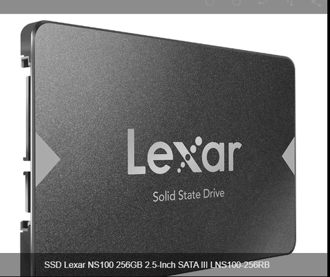 SSD Lexar NS100 256GB 2.5-Inch SATA III LNS100-256RB