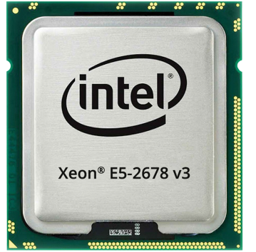 CPU Intel Xeon Processor E5-2678 V3 (2.50 turbo 3.1GHz / 12Cores / 24 Thread)