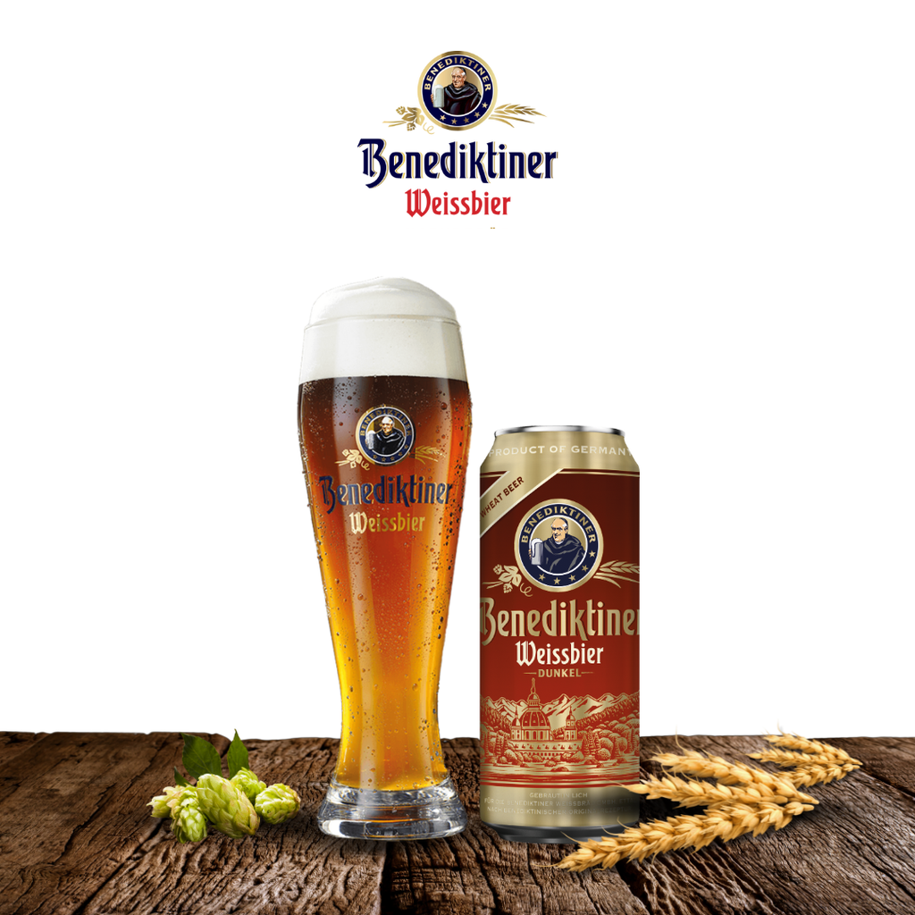 Pack 6 lon Benediktiner Dunkel 500ml