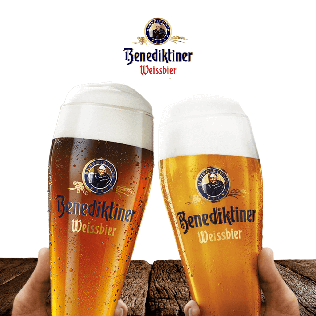 Pack 6 chai Benediktiner mix 2 vị Natutrub & Dunkel (Bia vàng & Bia đen)