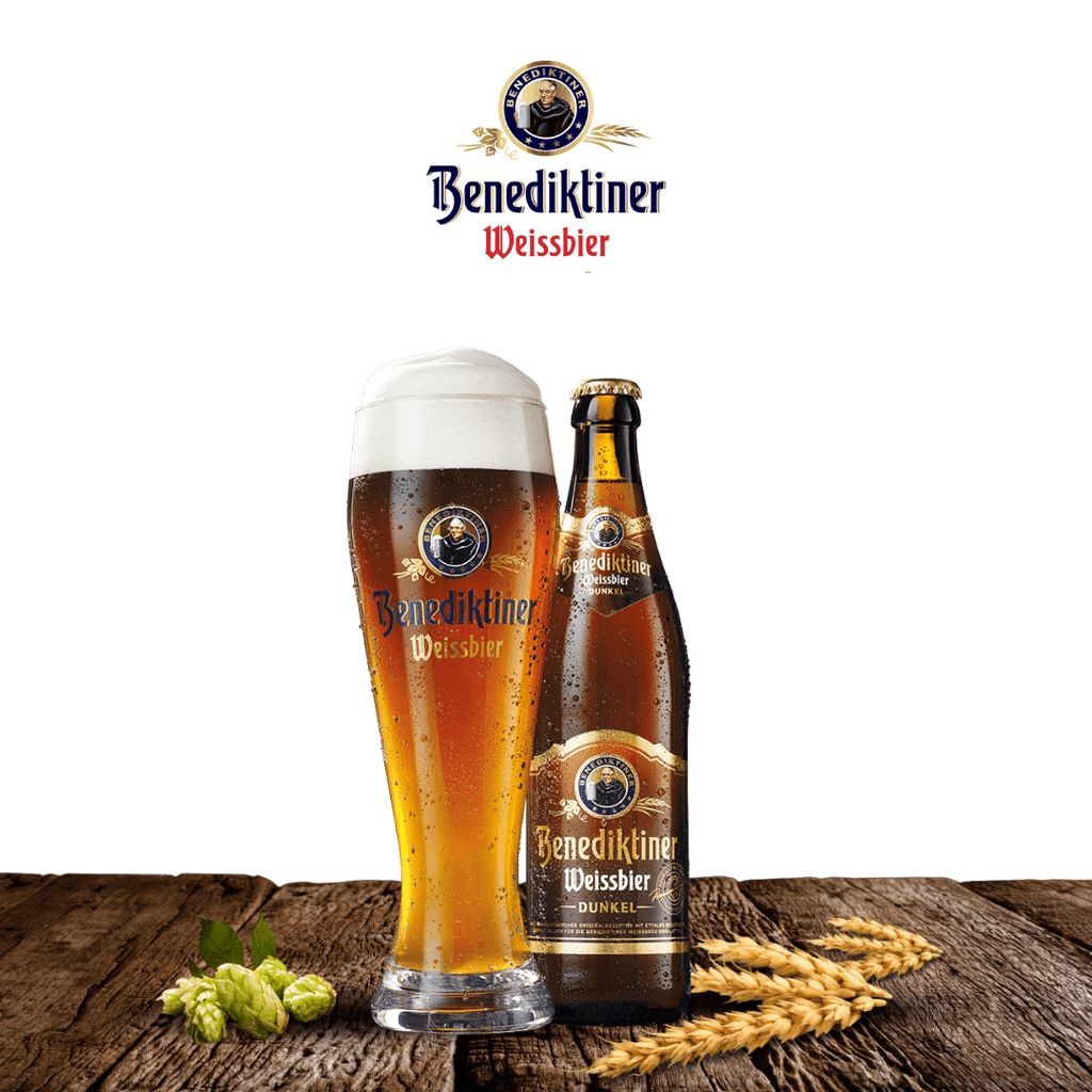 Thùng 12 chai Benediktiner Dunkel (bia đen)