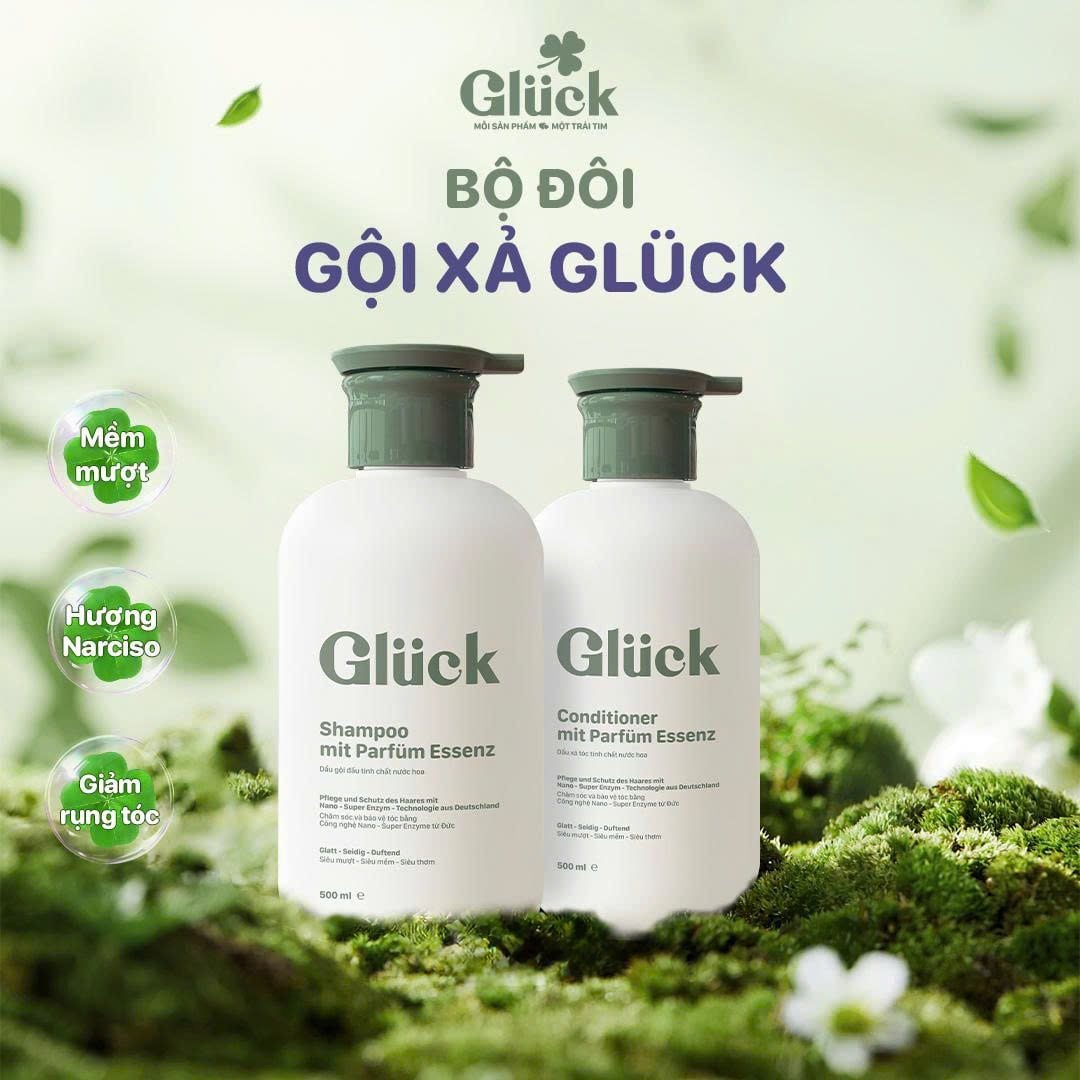  Combo Dầu Gội - Dầu Xả Glück Hương Tình Yêu Liebe 