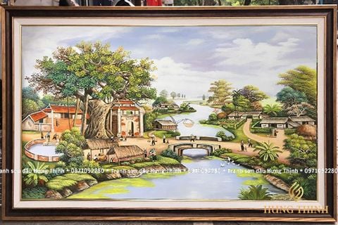 Tranh Sơn Dầu Đồng Quê Đẹp Nhất HL00052
