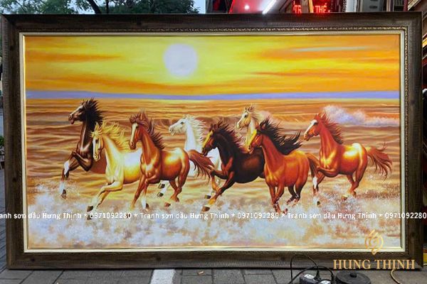 Tranh Sơn Dầu Mã Đáo Thành Công Phong Thủy SC66123