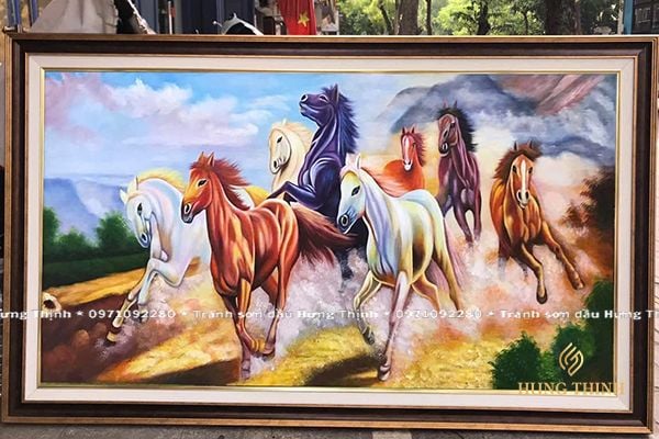 Tranh Sơn Dầu Mã Đáo Thành Công Ý Nghĩa SC66125
