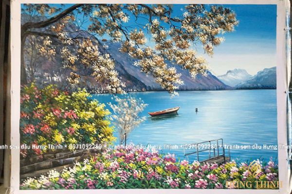 Tranh Sơn Dầu Phong Cảnh Thiên Nhiên Vẽ Tay LS50525