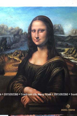 Tranh Sơn Dầu Vẽ Tay Mona Lisa Đẹp Nghệ Thuật