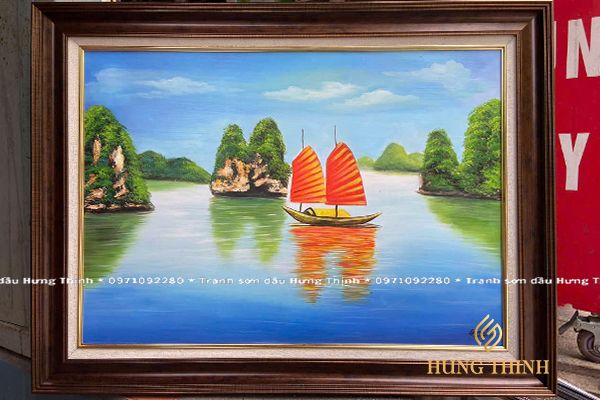 Tranh Sơn Dầu Phong Cảnh Vịnh Hạ Long LS50442