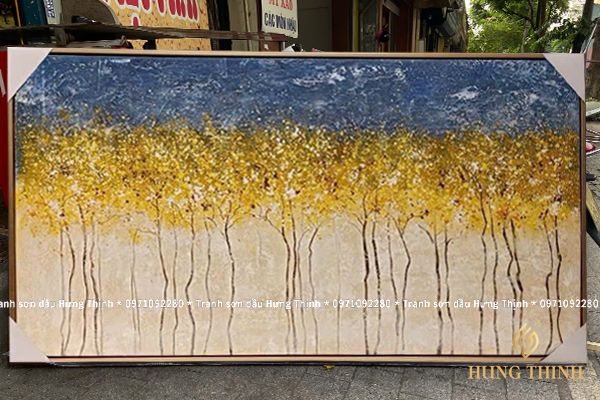 Tranh Sơn Dầu Trừu Tượng Treơ Tường AT66163