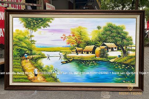 Tranh Sơn Dầu Đồng Quê Quê Hương HL00060