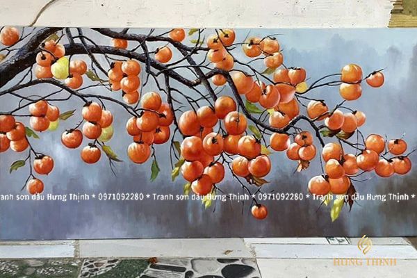 Tranh Sơn Dầu Vườn Hông Trĩu Qủa LS50539