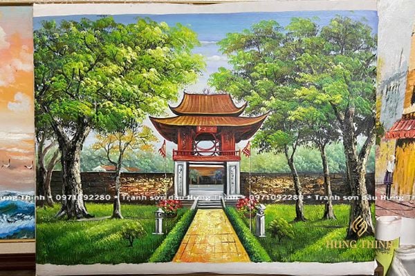 Tranh Sơn Dầu Văn Miếu Quốc Tử Giám AS10021